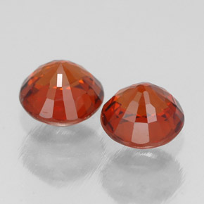 Achetez naturel ct orange grenat spessartite gems, coupe roude, en provenance mozambique chez gemselect. en stock, livraison internationale!
