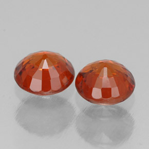 Achetez naturel ct orange grenat spessartite gems, coupe roude, en provenance mozambique chez gemselect. en stock, livraison internationale!