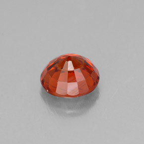 Grenat spessartite orange naturelle coupe roude, 0,72 ct, VVS-VS