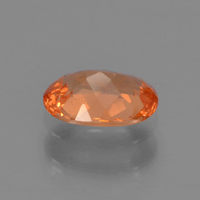 Grenat spessartite orange naturelle coupe ovale, 0,67 ct, VS-SI