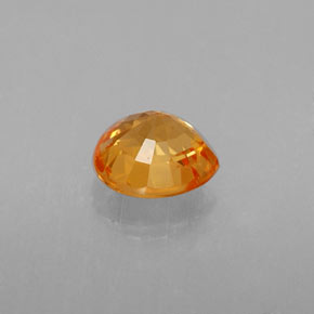 Grenat spessartite orange naturelle en forme de poire, 0,95 ct, VS