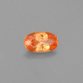Grenat spessartite orange naturelle coupe ovale, 0,64 ct, VS-SI