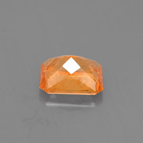 Grenat spessartite orange naturelle taille émeraude, 1,13 ct, VS-SI