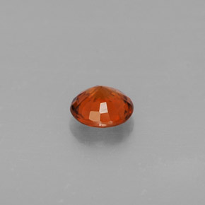 Grenat Spessartite Mandarine Orange naturelle Coupe roude, 0.51 ct, VVS-VS
