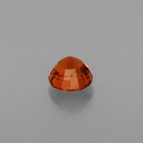 Grenat spessartite orange naturelle coupe roude, 0,73 ct, VVS