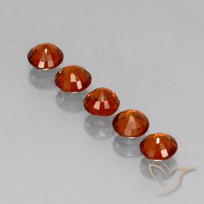 Achetez naturel 2.41ct Orange rougeâtre Grenat Spessartite gems, Coupe roude, En provenance Mozambique chez GemSelect. En stock, livraison internationale!