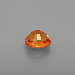 Grenat spessartite orange naturelle coupe ovale, 0,84 ct, VVS-VS