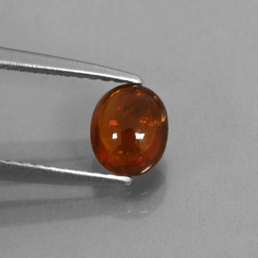 Grenat spessartite orange naturelle transparent, 0,86 ct, transparent / translucide
