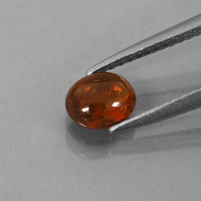 Grenat spessartite orange naturelle transparent, 0,86 ct, transparent / translucide
