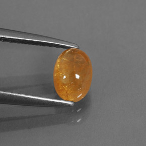 Grenat spessartite orange naturelle transparent, 1,17 ct, transparent / translucide