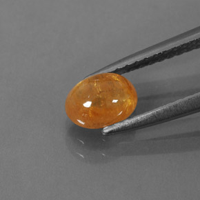 Grenat spessartite orange naturelle transparent, 1,17 ct, transparent / translucide