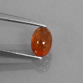 Grenat spessartite orange naturelle transparent, 1,19 ct, transparent / translucide