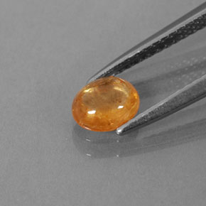 Grenat spessartite orange naturelle transparent, 0,86 ct, transparent / translucide