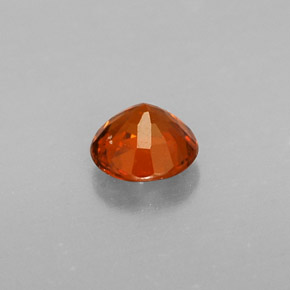 Grenat spessartite orange naturelle coupe roude, 0,51 ct, VVS-VS