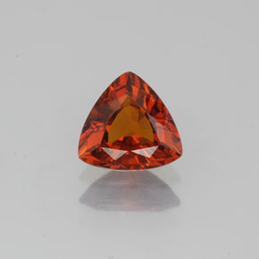 Grenat spessartite orange naturelle trillion, 0,96 ct, VS