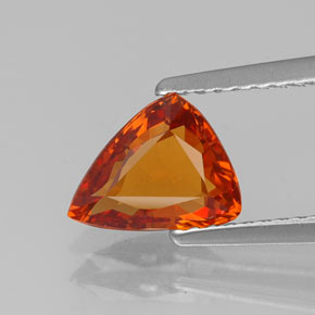 Grenat spessartite orange naturelle forme fantaisie, 1,50 ct, VVS-VS