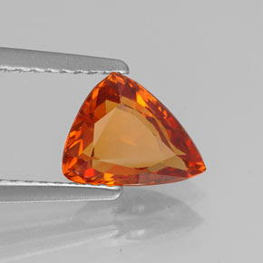 Grenat spessartite orange naturelle forme fantaisie, 1,50 ct, VVS-VS