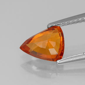Grenat spessartite orange naturelle forme fantaisie, 1,50 ct, VVS-VS