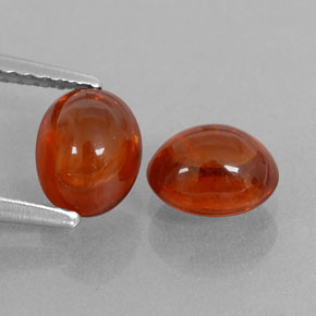 Achetez naturel 3.09ct Rouge ambré profond Grenat Spessartite gems, Transparent, En provenance Mozambique chez GemSelect. En stock, livraison internationale!