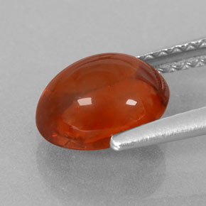 Grenat Spessartite Orange chaud naturelle Transparent, 2.39 ct, Transparent / Translucide