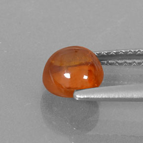 Grenat spessartite orange naturelle transparent, 1,39 ct, transparent / translucide