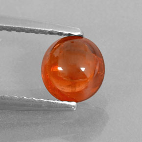 Grenat spessartite orange naturelle transparent, 1,26 ct, transparent / translucide