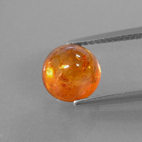 Grenat spessartite orange naturelle transparent, 4,50 ct, transparent / translucide