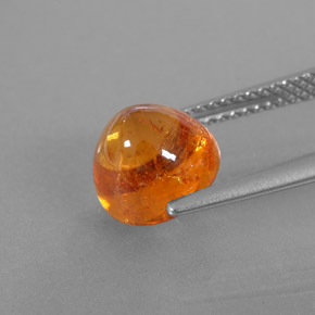 Grenat spessartite orange naturelle transparent, 4,50 ct, transparent / translucide