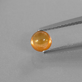 Grenat spessartite orange naturelle transparent, 0,87 ct, transparent / translucide