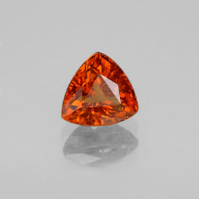 Grenat spessartite orange naturelle trillion, 1,56 ct, SI