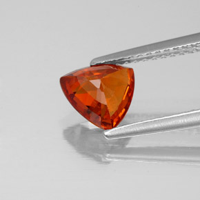 Grenat spessartite orange naturelle trillion, 1,56 ct, SI