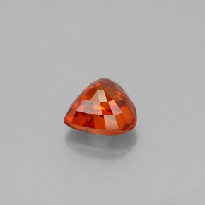 Grenat spessartite orange naturelle en forme de poire, 1,88 ct, VS