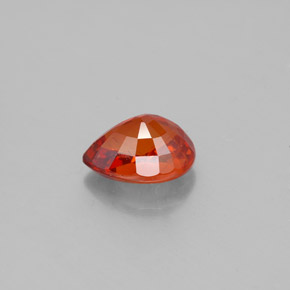 Grenat spessartite orange naturelle en forme de poire, 1,70 ct, VS-SI