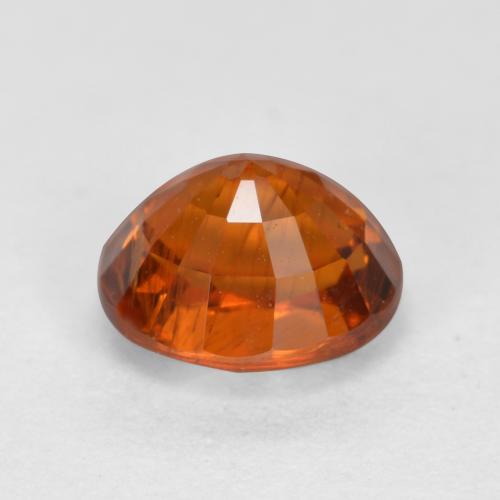 Grenat spessartite orange moyen naturelle coupe ovale, 1,07 ct, VS-SI