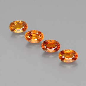 Achetez naturel 3.14ct Orange moyen-foncé Grenat Spessartite gems, Coupe ovale, En provenance Mozambique chez GemSelect. En stock, livraison internationale!