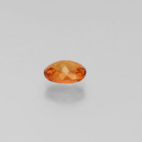 Grenat Spessartite Orange naturelle Coupe ovale, 0.91 ct, VS