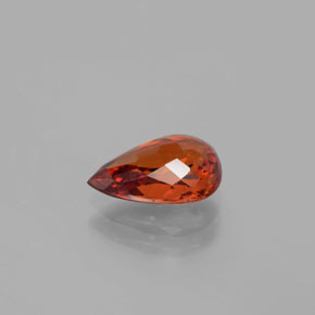 Grenat Spessartite Rouge orange naturelle En forme de poire, 2.07 ct, VS