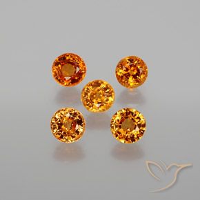 Achetez naturel 2,26ct orange grenat spessartite gems, coupe roude, en provenance mozambique chez gemselect. en stock, livraison internationale!