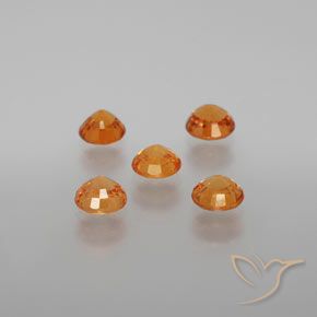 Achetez naturel 2,26ct orange grenat spessartite gems, coupe roude, en provenance mozambique chez gemselect. en stock, livraison internationale!