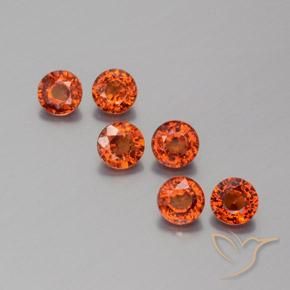 2.48ctw Naturel Ambre orange Grenat Spessartite, Tour, VVS-VS