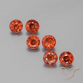 2.41ctw Naturel Rouge moyen Grenat Spessartite, Tour, VS