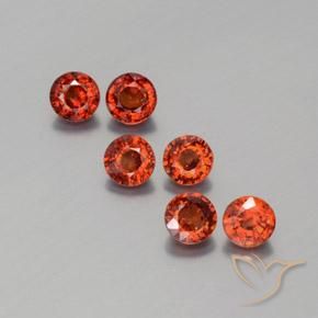 2.19ctw Naturel Rouge feu Grenat Spessartite, Tour, VS