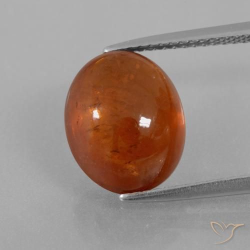 9.50ct Naturel Orange chaud Grenat Spessartite, ovale, Transparent