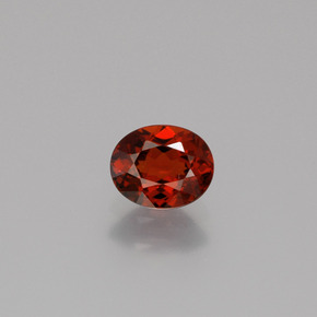 Grenat spessartite orange naturelle coupe ovale, 0,84 ct, VS
