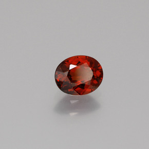 Grenat spessartite orange naturelle coupe ovale, 0,84 ct, VS