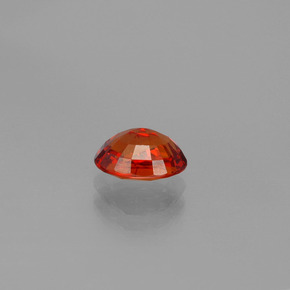 Grenat spessartite orange naturelle coupe ovale, 1,17 ct, VS