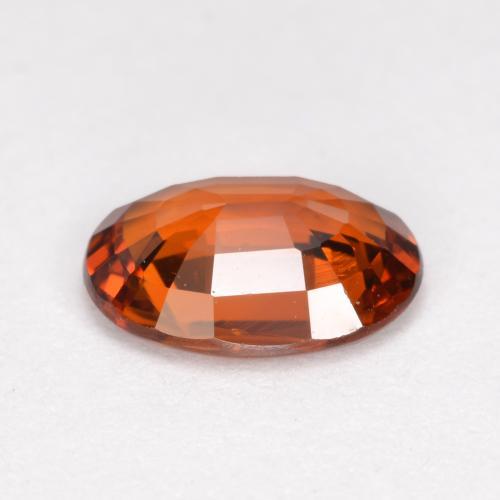 Grenat spessartite orange naturelle coupe ovale, 0,98 ct, VVS-VS