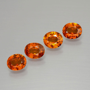 Achetez naturel 2.33ct Ambre orange Grenat Spessartite gems, Coupe ovale, En provenance Mozambique chez GemSelect. En stock, livraison internationale!