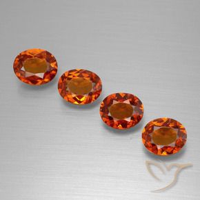 Achetez naturel 2,95ct orange grenat spessartite gems, coupe ovale, en provenance mozambique chez gemselect. en stock, livraison internationale!