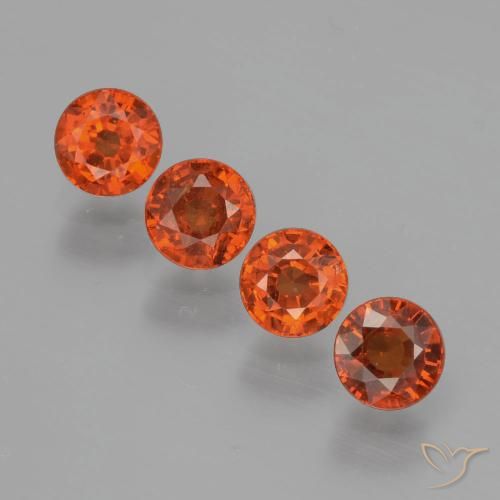 1.85ctw Naturel Rouge moyen Grenat Spessartite, Tour, VS